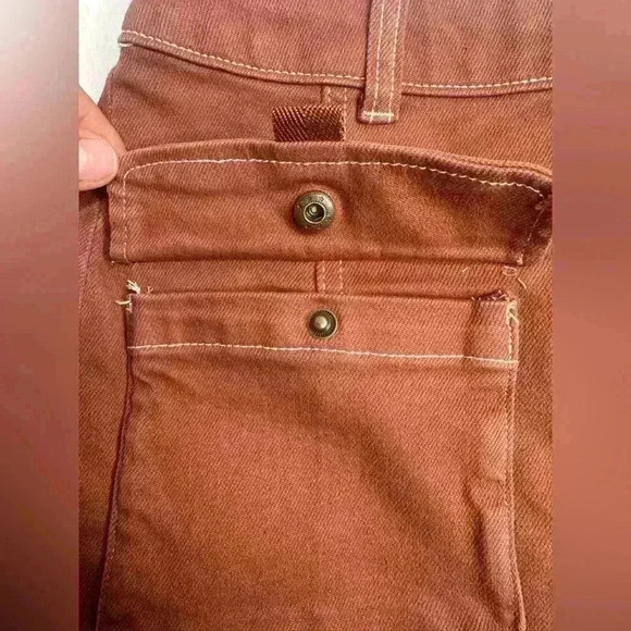 Women's Denim Cargo Mini Skirt Wild Fable color brown - Picture 11 of 16